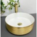 Умивальник VBI PRATO BRUSH GOLD WHITE накладний (VBI-011408)