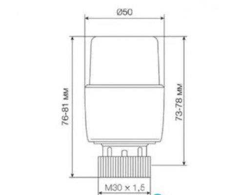 Термоголовка з виносним датчиком М30х1, 5 ASG (6555306)