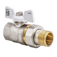 KOER Кран з американкою 1" (Koer KR.227.W) білий (KR0098)