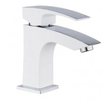 Змішувач для умивальника Koer KB-10007-04 (Колір хром+білий) (KR5149)