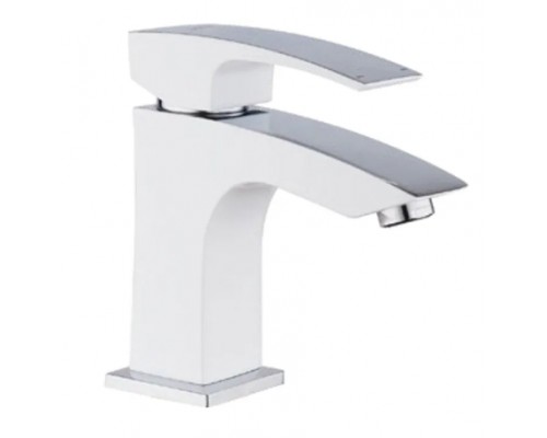Змішувач для умивальника Koer KB-10007-04 (Колір хром+білий) (KR5149)