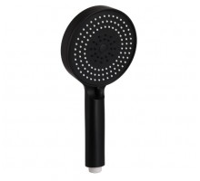 Лійка для ручного душу Rucni, d130 мм, Matt Black округла QTRUC125BLM45951 Qtap