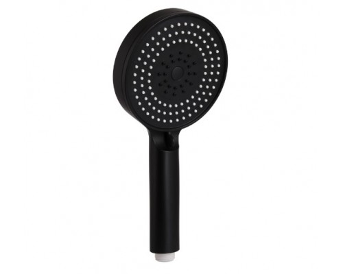 Лійка для ручного душу Rucni, d130 мм, Matt Black округла QTRUC125BLM45951 Qtap