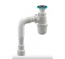 SOLOPLAST Т0126 Сифон тюльпан  д/раковини, 11/4 з гофрою, д 32/40/50