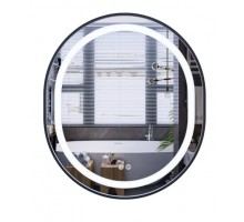 Дзеркало 800х700 Mixxus Premium ELLIPSE MV05-80x70-Reverse BLACK з Led Touch, Anti-fog, димером (3-6,5kK) (