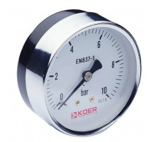 KOER Манометр аксіальний KM.611A 1/4''-1/2'' (D 63мм 0-10 bar) KR5060