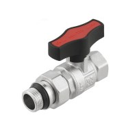 RAFTEC Кран кульовий з американкою прямий Raftec GOLD PN50 ВН 1" GRDS03
