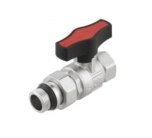 RAFTEC Кран кульовий з американкою прямий Raftec GOLD PN50 ВН 1" GRDS03