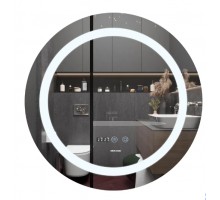 Дзеркало R600 Mixxus PLAIN MC02-60-CASE з Led Touch, Anti-fog, димером, регулятором яскравості, годинником (MI6661)