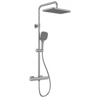 ARMATURA Душова система з термостатом KFA ARMATURA MALAGA 5756-910-61 GUNGREY METAL