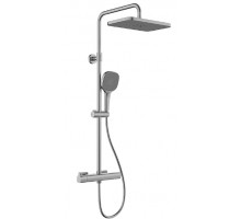 ARMATURA Душова система з термостатом KFA ARMATURA MALAGA 5756-910-61 GUNGREY METAL