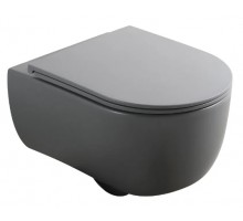 Унітаз підвісний Mixxus Premium TOPPER-0303-R GRAY 495x370x350mm система змиву RIMLESS (MP6657)
