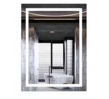 Дзеркало 600x800  Mixxus Premium FLASH MR21-60x80 з Led Touch, Anti-fog, димером, регулятором яскравості, годинником (MP6617)