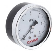 KOER Манометр аксіальний KM.611A 1/4''-1/2'' (D 63мм 0-6 bar) KR4768