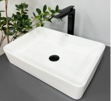 Умивальник (раковина) VBI TRIEST S WHITE накладний VBI-012702