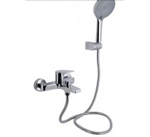 Змішувач для ванни Stenava New, Chrome (k35) з душовим гарнітуром QTSTE259CRM45537 Qtap