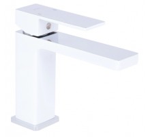 Qtap Змішувач для раковини низький Gemini, Chrome/White (k35) QTGEM270CRW45675