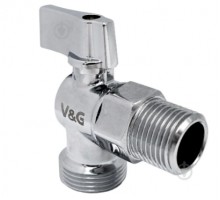 Кран кутовий для сантехприладів Valogin 1/2" х 3/4" VG-501102