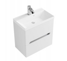 FANCY MARBLE Тумба Rin 60 під умивальнік Rubicon 600  МДФ біла  глянець