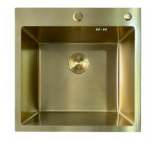 Мийка Mixxus MH5050 Micro Decor Brushed Gold (3.0/0.8) з нерж. сталі (колір матове золото) (MI8214)