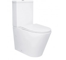 Унітаз підлоговий Swan Eco Ultra Quiet 640x360x835 мм, White, з сидіннмя Slim Duroplast/ Soft-close/ Quick Release QTSWA27W48748 Qtap