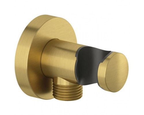 Шлангове підключення Kludi A-QA 60547N0-00 з тримачем для душу, брашоване золото