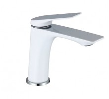 Mixxus Змішувач для умивальника Premium DERBY 001 (NUT) WHITE-CHROME (MI6613)