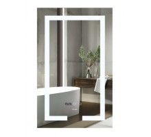 Дзеркало 500х800 Mixxus HARD MR06-50x80-CASE з Led Touch, Anti-fog, димером, регулятором яскравості, годинником (MI6657)