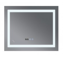 Дзеркало 800x800 Mixxus WARM MR02-80x80 з Led Touch, Anti-fog, димером, регулятором яскравості, годинником (MI6934)