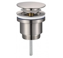 Донний клапан для раковини Koer PW-11-02 1 1/4'' універсальний (з/без перел) СLICK-СLACK Нерж. сталь COLOR (KR5792)