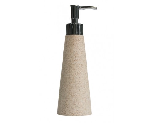Дозатор зі штучного каменю PurеLine sand/chrome, інд.упаковка