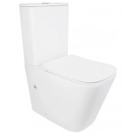 Унітаз підлоговий Tern Ultra Quiet 610×360×835 мм, White, з сидінням Slim Duroplast/ Soft-close/ Quick Release QT17226003AW Qtap