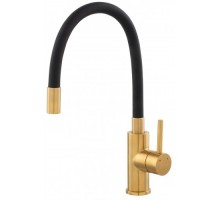 FERRO змішувач для кухні ZUMBA INOX, гнучкий вилив, матове золото