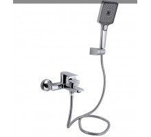Змішувач для ванни Aries, Chrome (k35) з душовим гарнітуром QTARI259CRM45559 Qtap