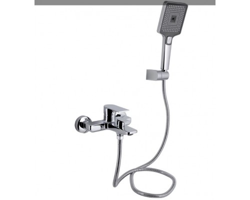 Змішувач для ванни Aries, Chrome (k35) з душовим гарнітуром QTARI259CRM45559 Qtap