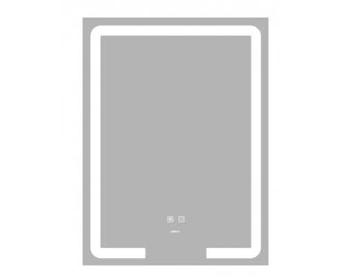 Дзеркало 600х800 Zerix Prime MR02-60x80 з LED Touch, Anti-fog, димером, регулятором яскравості (ZX6051)