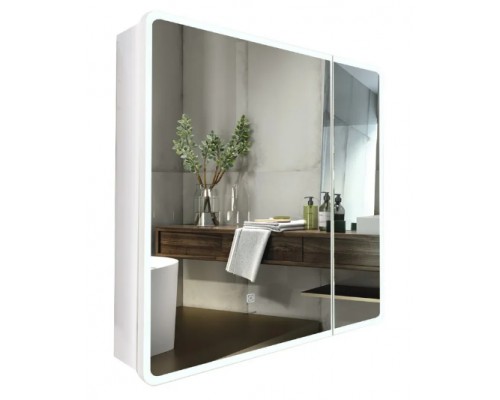 Дзеркальна шафка Mixxus Premium Olivary CM01-70x70x13 з LED Touch, димером, регулятором яскравості (MI8295)