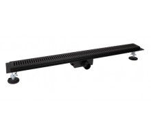 Трап Qtap Лінійний трап із нержавіючої сталі Taurus FA600MBLA з сухим затвором Qtap