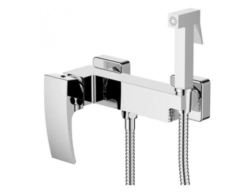 Змішувач настінний з гігієнічним душем Ledeme LM15214-7 вбудований (LL1991)