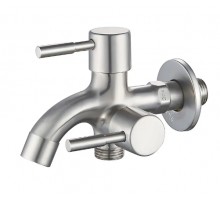 Кран для холодної води на два виходи Champion BIB-04 1/2 з нерж. сталі SUS304 (CH6573)