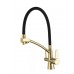 Змішувач для кухні  на дві води Gappo G4398-13 золото-чорний
