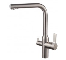 Змішувач для кухні з виходом для питної води Koer KI-72020-02 (з нерж. сталі) (KR4797)
