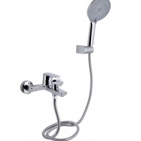 Змішувач для ванни Leo New, Chrome (k35) з душовим гарнітуром QTLEO259CRM45563 Qtap