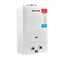 Газова колонка MIXXUS GWH-0110 BASIC WHITE димохідна 10 л/хв (колір білий) (WH0022)