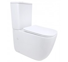 Унітаз підлоговий Aquarius Ultra Quiet 620×355×790 мм, White, з сидінням Slim Duroplast / Soft-close / Quick Release QTAQAW27W49262 Qtap