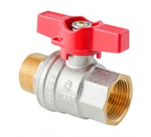 KOER Кран кульовий ГШМ Koer Extreme KE.218-15 - 1/2" FM ручка "метелик" червона (KR5759)