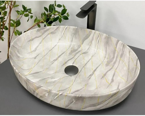 Умывальник (раковина) VBI UDINE STONE GLOSSY накладной