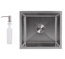 Мийка для кухні інтегрована під стільницю Handmade H4843 Brushed Steel 3,0/1,0 мм LDH4843BRU49441 Lidz