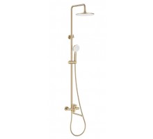 ZERIX Душова колона зі змішувачем Zerix Rex-009-J Brushed Gold з нерж. сталі (Колір мат. золото) (ZX6125)