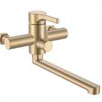 ZERIX Змішувач для ванни Zerix Rex-006 (Euro) Brushed Gold з нерж. сталі (Колір матове золото) (ZX6119)